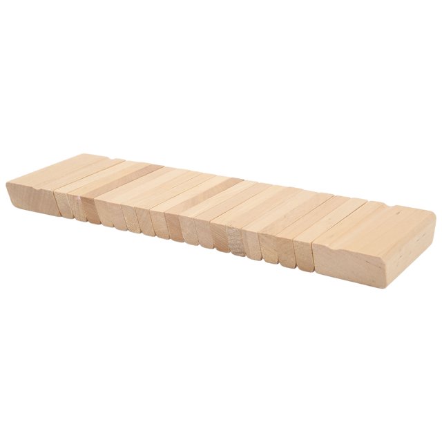 Orff Wooden Percussion Instrument, Educational Orff Tooth Wood Sounder Toy For Family Gatherings Wood Color