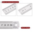 thumbnail image 5 of Unique Bargains Règle en Acier Inoxydable avec Bloc Graveur Règle de 8 Pieds en Pouces Métriques avec Glissière Vernier de 27 mm, Ton Argent, 5 of 5