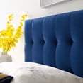 thumbnail image 3 of Modway Lily Biscuit Tufted Twin Performance Velvet Headboard, Navy, 3 of 8