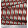 thumbnail image 3 of Soimoi Brown Rayon Fabric Stripe & Paisley Decor Fabric Printed Yard 42 Inch Wide, 3 of 3