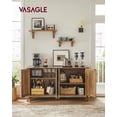 thumbnail image 1 of VASAGLE Storage Cabinet, Buffet Cabinet, TV Stand, Sideboard, Credenza, with Adjustable Shelves, for Living Room, Dining Room, Entryway, 1 of 7