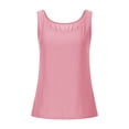 thumbnail image 4 of Women’s Workout Scoop Neck Tank Top Ribbed Sleeveless Cami Lightweight Solid Basic, 4 of 6