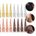 thumbnail image 3 of Bead Caps for Jewelry Making Assorted Color Metal Bead End Caps for Bracelet Necklace Earrings Craft 60pcs, 3 of 8