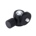 thumbnail image 2 of Mini Ball Head, Ball Head With Hot Shoe Mount Adapter 1/4 Inch Screw And Hot Shoe Mount Adapter With 1 X Mini Ball Head For Camera Replacement For Tripod Black Ball,Red Ball,Silver, 2 of 8