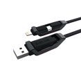 thumbnail image 3 of Apple/Android 2-in-1 USB Cable, Black, 3 of 5