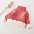 thumbnail image 4 of RXIRUCGD Mode Chandail à Col Roulé Épais à Manches Longues pour Enfants (Rose, Taille : 4 Ans), 4 of 8