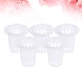 thumbnail image 2 of 10pcs Translucent Pots Slotted Mesh Soilless Culture Vegetable Net Pots Baskets Cups for Hydroponics Aquaponics Orchids, 2 of 8