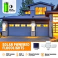 thumbnail image 3 of Bell+Howell Bionic Floodlight Pro Solar Motion Sensor Outdoor LED Lights Waterproof 2000 Lumens 4 Adjustable Panels, 3 of 10
