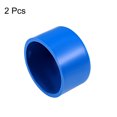 thumbnail image 3 of Unique Bargains 50mm PVC Pipe Cap Fitting, Slip End Caps DWV(Drain Waste Vent) Blue 2 Pcs, 3 of 3