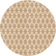 thumbnail image 1 of Ahgly Company Tapis Rond Lavable en Machine Intérieur Transitionnel Bronze Brun, 8 Pieds Rond, 1 of 7