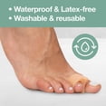 thumbnail image 4 of Gel Toe Separators for Overlapping Toes, Bunions, Big Toe Alignment, Corrector and Spacer - 4 Pack (White) Large, 4 of 5