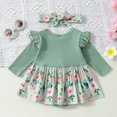 thumbnail image 4 of Infant Clothes Baby Bodysuit Romper Dress Newborn Girl Outfit Ropa De Bebe NiñA Baby Clothes For Girls 6-9 Months, 4 of 6