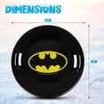 thumbnail image 4 of Slippery Racer Downhill Pro Round Batman Saucer Disc Snow Sled (2 Pack), 4 of 7