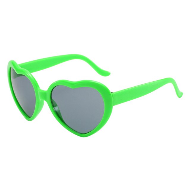 Lunettes de Soleil pour Femmes Design Mignon Adorable Rétro en Forme de Cœur pour Voyager