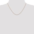 thumbnail image 2 of Collier Chaîne Ropa en Or Rose 14k 18 Pouces.7mm Pendentif Breloque, 2 of 9