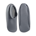 thumbnail image 3 of Voxware Lot d'Huile de Ricin pour les Pieds Chaussettes de Pieds Réutilisables Antidérapantes Lavables Enveloppements Matériau Polyester Acrylique Doux pour Activités de Sommeil Convient pour la Maison Intérieur Gris, 3 of 8