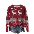 thumbnail image 3 of Wiyuqeen Christmas Button Down Cardigan Women Ugly Xmas Print Jacket Crewneck Long Sleeve Ribbed Knit Cardigans Fall Sweaters, 3 of 5