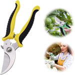 Garden Scissors, Pruning Shears, Non-Slip Shears, Multifunctional Branch Shears, Professional Garden Pruning Shears, 2pcs 19CM