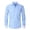 Light Blue, variant on Mens Patterned Button Down Shirt Mens Long Sleeve Slim Fit Mens Dress Shirt Collared Shirt Men Long Sleeve, Blue, XXL