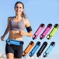 thumbnail image 2 of Sports Waist Bag Adjustable Reflective Stripe Design Waist Pack Pouch For Camping Hiking Cycling Running, 2 of 9