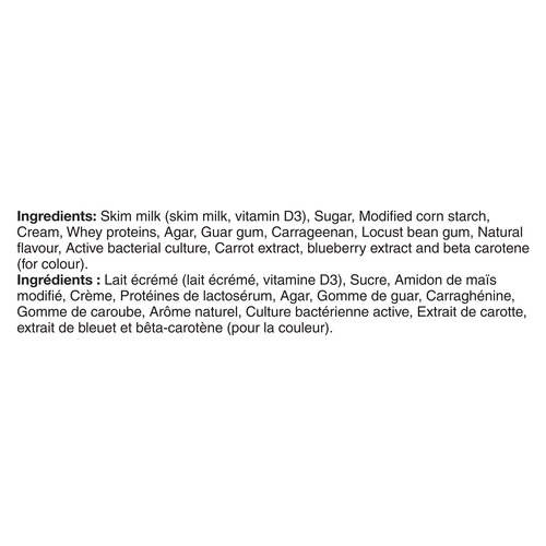 Yoplait Tubes de Yogourt 1 %, Pêche / Bleuet, Collations pour Enfants, 8x56g