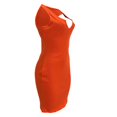 thumbnail image 4 of Fridja Womens’s Sheath Sleeveless Dress Solid Color Deep V-Neck Dress, 4 of 9