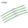 thumbnail image 2 of Unique Bargains 90mm Length PVC Coated Stainless Steel Keyring Loop Cable Green 4 Count, 2 of 6