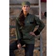 thumbnail image 1 of Uncommon Threads 0404-6509 Newport Chef Coat 10 Buttons in Olive/Black Trim - 5XLarge, 1 of 1