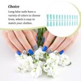 thumbnail image 4 of Fake Nail Set French Style Scratch Resistant Press-on Fingernails Full Cover Removable Trimble Adjustable Manicure Stickers Type 7, 4 of 7
