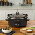 thumbnail image 3 of Crock-Pot 6-Quart Cook & Carry Slow Cooker, One-Touch Control, Feeds 7+ People, Matte Black, 3 of 7