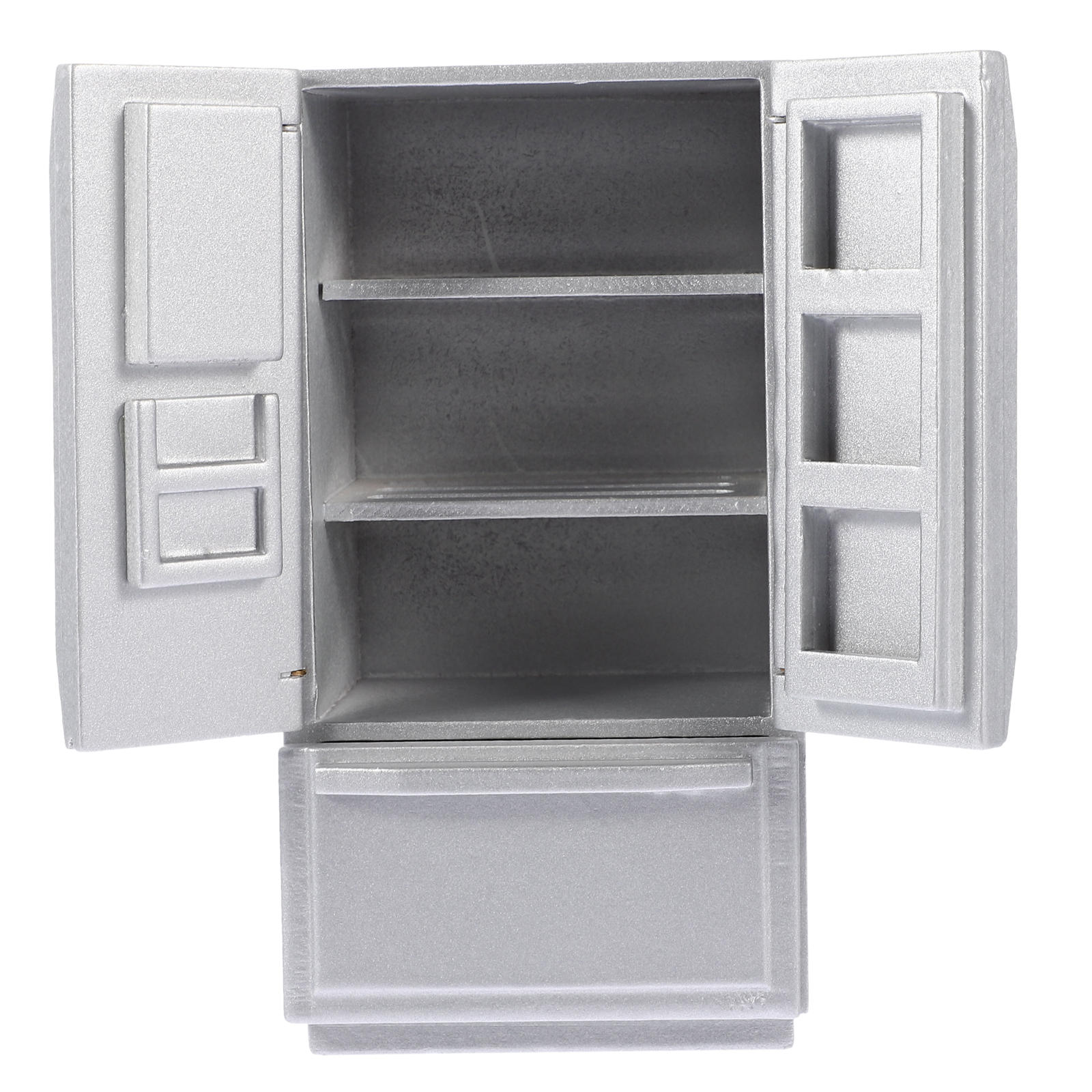 WHAMVOX Réfrigérateur de Maisonnette Modèle Miniature en Bois 1 Ensemble Idéal pour les Amateurs de Mini-Maisons