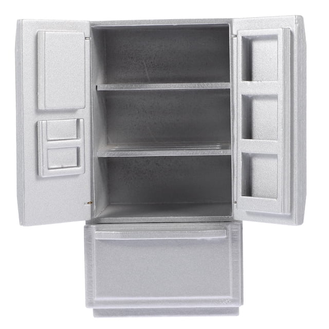 WHAMVOX Réfrigérateur de Maisonnette Modèle Miniature en Bois 1 Ensemble Idéal pour les Amateurs de Mini-Maisons