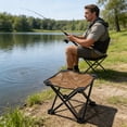 thumbnail image 1 of Cagogo Folding Stool, Portable Mesh Camping Stool for Outdoor Fishing, Lightweight Compact Folding Chair for Camping Hiking, Breathable Drying Stool for Picnic Beach Concert Queuing, 1 of 6