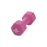 Element Fitness Neoprene Hex Dumbbell 12 lb Anti-Roll Home Gym Workout