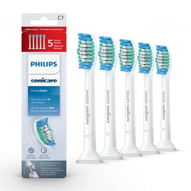 Philips Sonicare Simply Clean replacement toothbrush heads value, HX6015