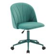 thumbnail image 1 of Linon Adalynn Office Rolling Desk Chair in Aqua, 1 of 14
