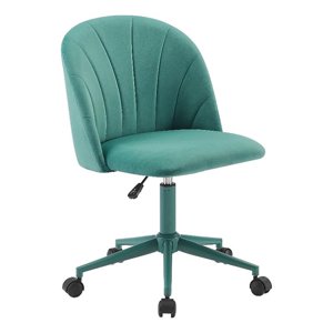 Linon Adalynn Bureau Rolling Bureau chaise en Aqua