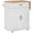 White, variant on HOMCOM Foldable Kitchen Island with Storage Drawer, Rolling Utility Cart