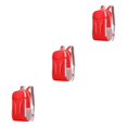 thumbnail image 2 of kurtrusly 1/2/3/5 Sac à Dos de Randonnée en Nylon Imperméable et Durable pour un Voyage Pratique Rendant Facile à Plier Rouge 3PCS, 2 of 6
