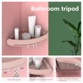 thumbnail image 4 of LSLJS Hanging Corner Shelf, Bathroom Corner Rack, Hole-free Bathroom Corner Shelf, Wash Table Traceless Wall Hanging, Tripod, Commodity Shelf, 4 of 6
