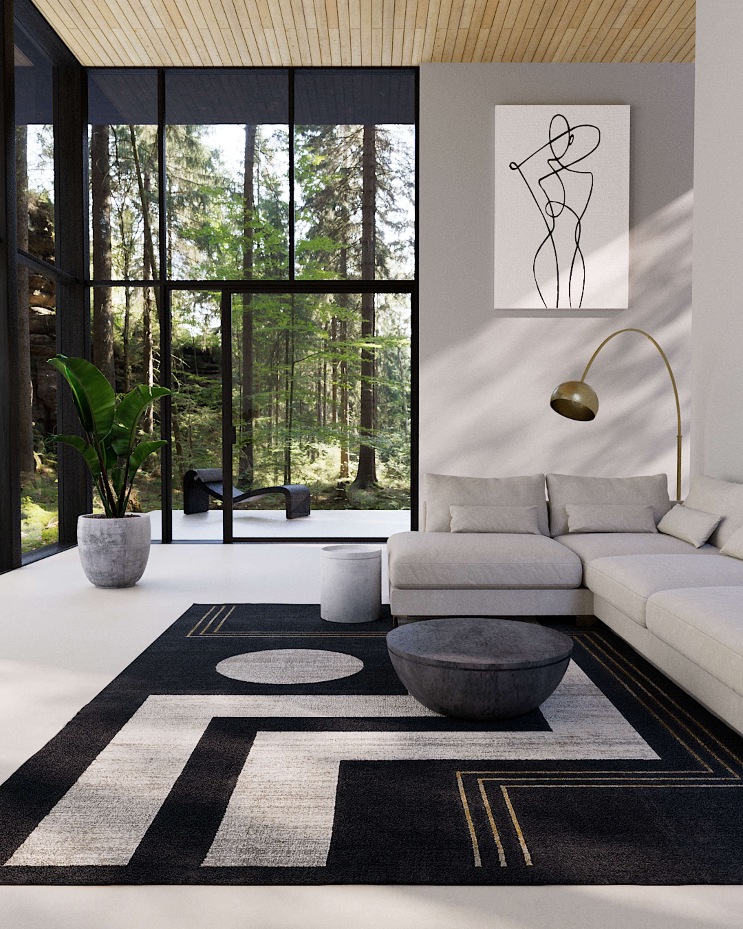 ECARPET Erisa Tapis pour Salon, Chambre, Salle A Manger, Entrée, Couloir et Plus Encore.
