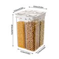 thumbnail image 1 of Organizers and Storage for Kitchen Sealed Jar Grain Organizer, Kitchen Rice Bucket, Legumes, Grains, Noodles, Compartment Bucket, Grain Storage Jar Jars for Kitchen Storage, 1 of 3