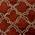 thumbnail image 3 of The HomeCentric Throw Pillow Cover, Orange Pack of 2, 22x22 inch (55x55 cm) Throw Pillow Covers, Velvet Beaded Throw Pillows For Couch, Geometric Pattern Art Deco Style Easter - Rustic Joy, 3 of 4