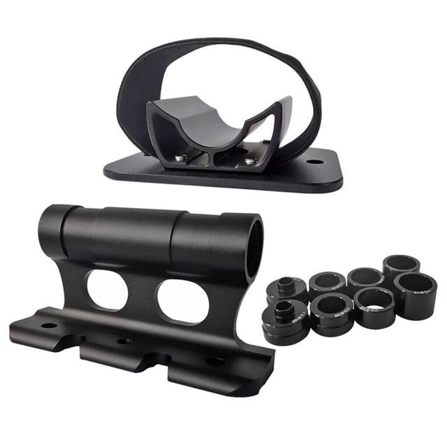 2Pcs Bicycles Front Fork Mount Alloy Carrier Nylon Anti-corrosive Fast Release Heavy Duty Nylon Buckle Aluminium Alloy Rear Wheel Rack Carrier Black