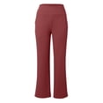 thumbnail image 4 of Fgnfyis Pantalon de Yoga pour Femmes, Gainant, Exercice, Mise en Forme, Course, Taille Haute, Long, Extensible, Confortable, pour Femmes, Rouge, M, 4 of 6