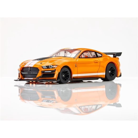 AFX Racing AFX22069 2021 Shelby GT500 Twister HO Slot Car, Orange & White