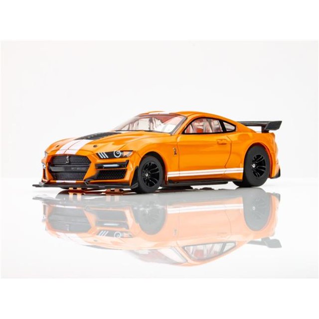 AFX Racing AFX22069 2021 Shelby GT500 Twister HO Slot Car, Orange & Blanc