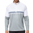 thumbnail image 1 of Antigua Men's Bender 1/4-Zip Golf Performance Pullover, X-Large White/Navy, 1 of 2