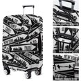 thumbnail image 3 of Travel Luggage Cover Suitcase Protector Fits 18-32 Inch Luggage Wheel Covers Patterned Travel Related Items Flower Luggage Protector Elastic Luggage Anti-scratch Suitcase Cover S, 3 of 5