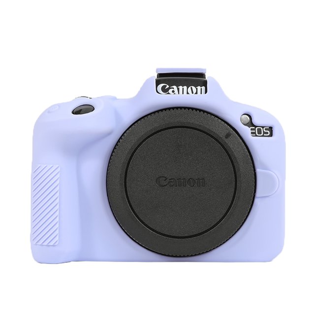 GadgetCom Étui de protection en Silicone Souple compatible avec Canon EOS R50, Doté d'Un design Texturé et d'Une Couverture Intégrale. l'Étui Comprend des Découpes Précises pour Boutons, Cadrans, ports HDMI/micro et Compartiment pour Piles, Assurant une Fonctionnalité Sans Couture. Fabriqué en Silicone durable, Il Offre une protection Anti-Rayures et Antichoc, Idéal pour les Photos en Plein Air, les Voyages et comme Peau de protection pour Appareil Photo.